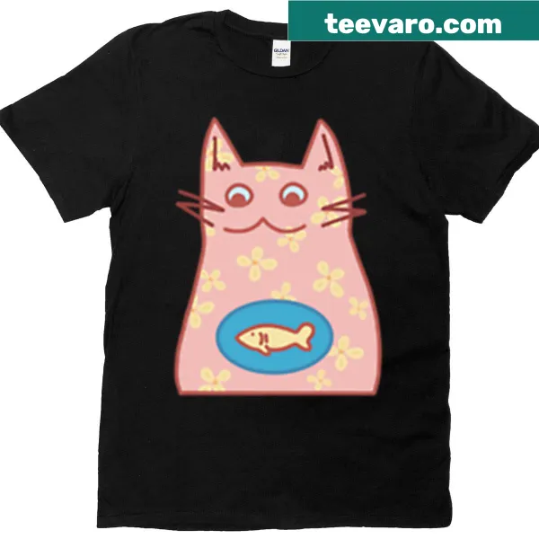 Oversized t-shirt with playful typography reading 'A Meal Enjoyed'