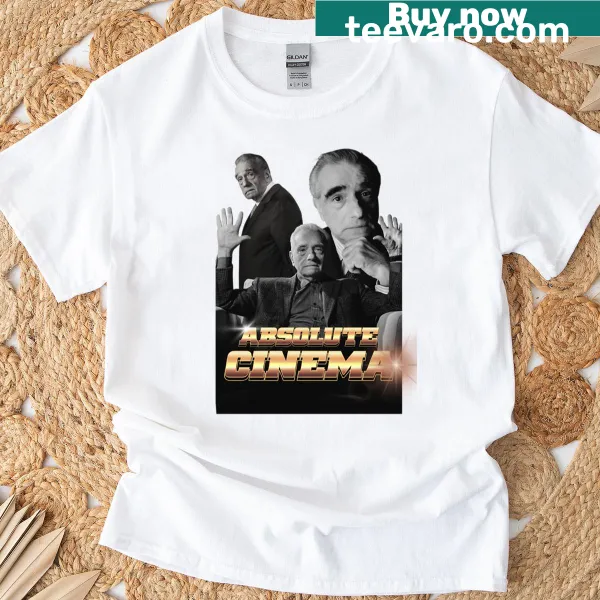 T-shirt featuring tribute design to Martin Scorsese and cinema