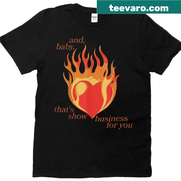Show business t-shirt with catchy phrase for entertainment lovers
