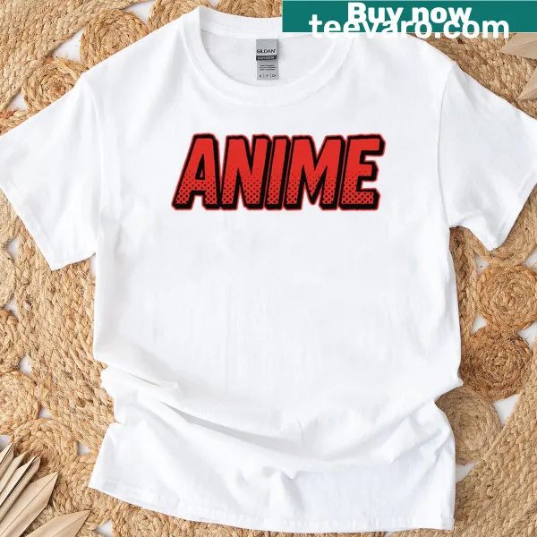 Oversized Anime t-shirt featuring a pure halftone logo design.