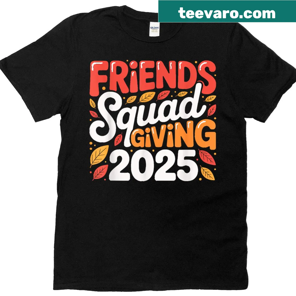 Thankful Thanksgiving shirt with warm typography for autumn season — on a men's t-shirt