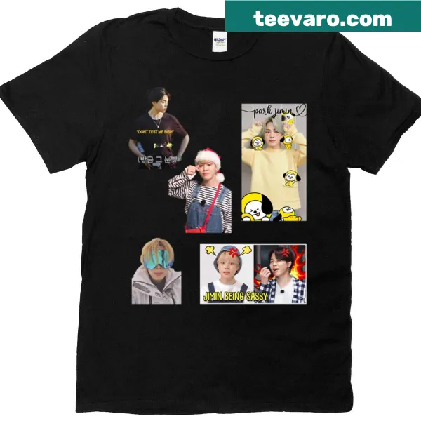 Sassy meme-themed Jimin Mimi graphic T-shirt
