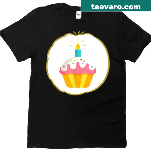 Cute bear character dressed for Halloween in a birthday costume