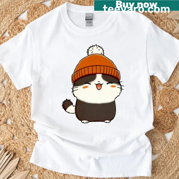Cute t-shirt featuring an illustration of a cozy tail