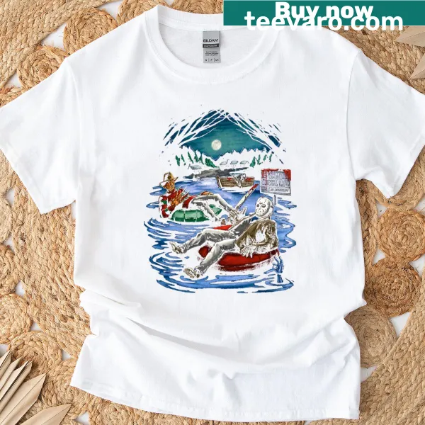 Vintage-style T-shirt inspired by Friday the 13th's Camp Crystal Lake