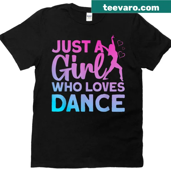 Elegant illustration of a lyrical dancer on T-shirt