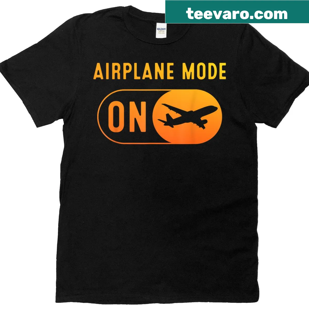 Illustration of a cool pilot on aviation-themed T-shirt — on a men's t-shirt