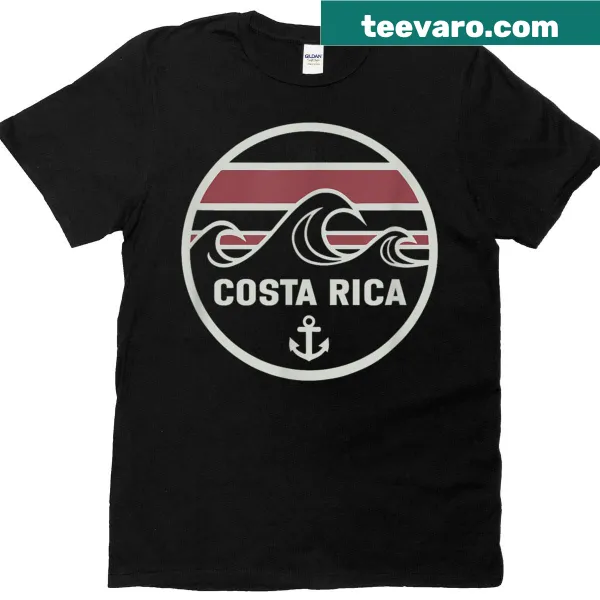 Nautical graphic representing Costa Rica on t-shirt