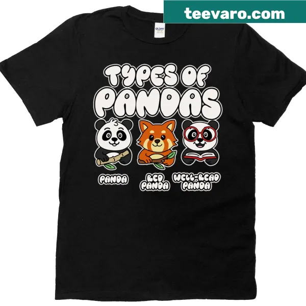 Adorable panda reading a book graphic on a humorous tee for book lovers