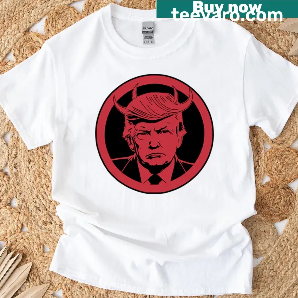 Illustration of Donald Trump with a devilish twist
