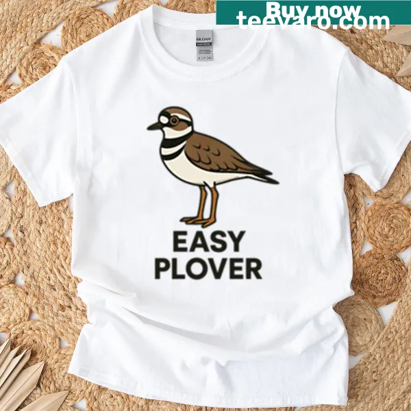 Cute Common Ringed Plover graphic T-shirt for bird lovers