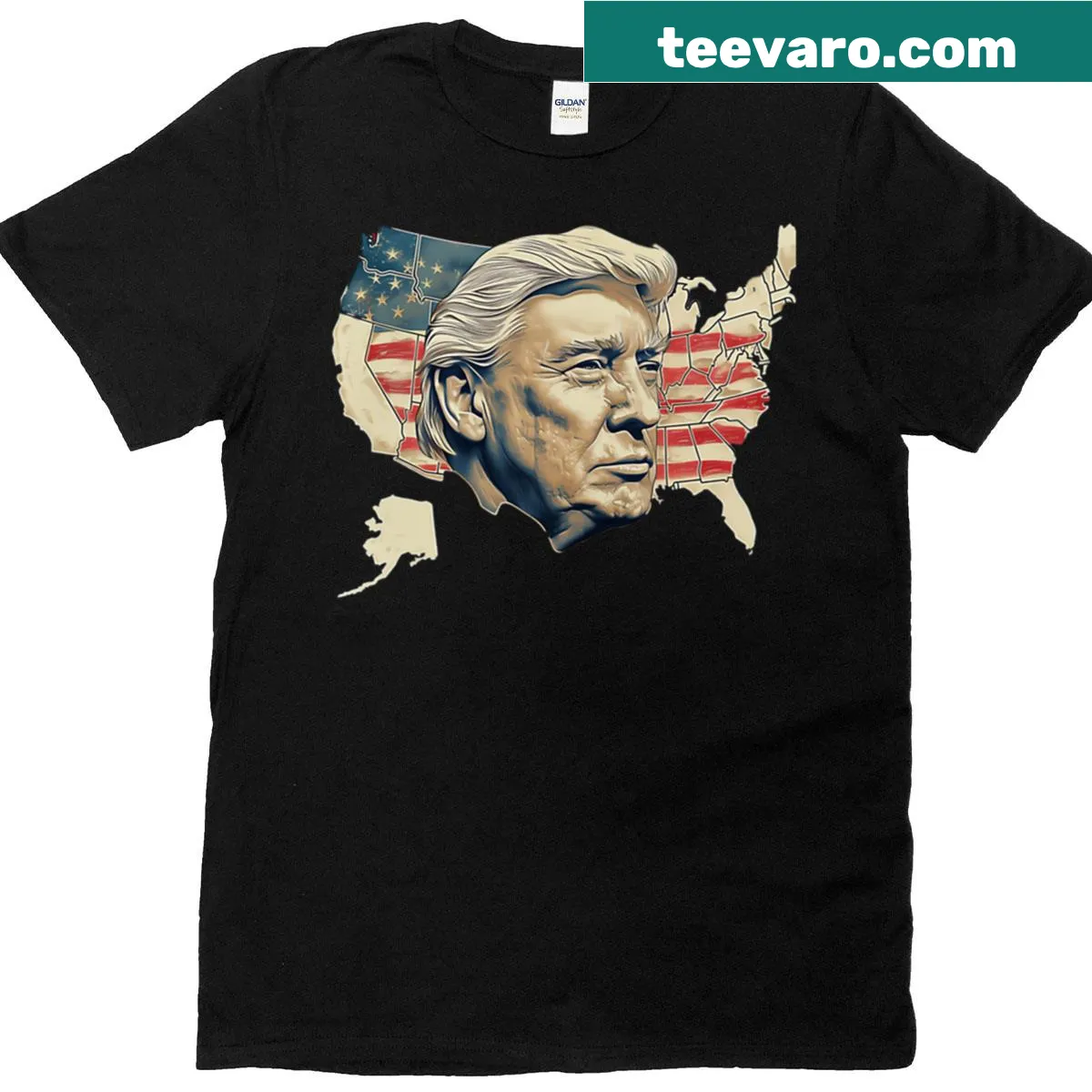 Funny presidential themed T-shirt — on a men's t-shirt