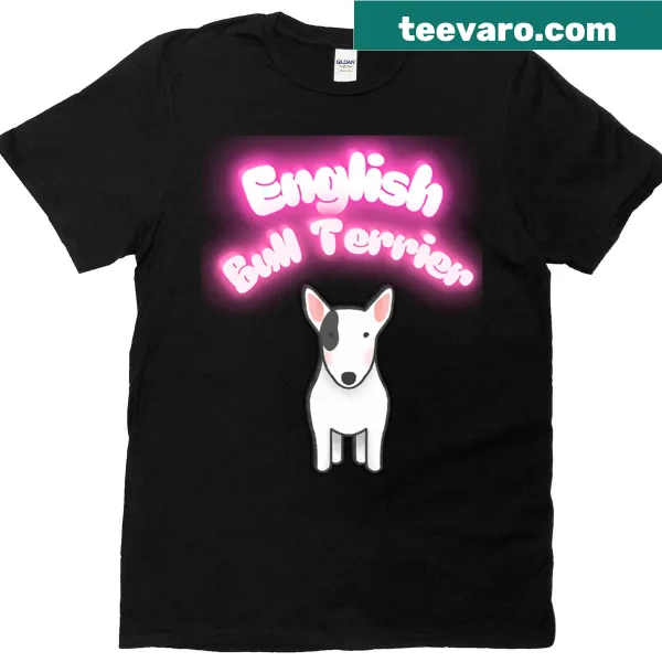 Illustrated English Bull Terrier t-shirt