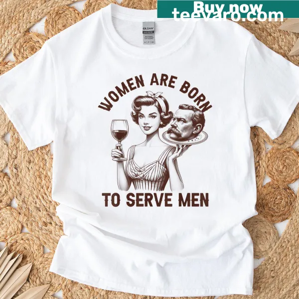 Humorous T-shirt with feminist-themed slogan