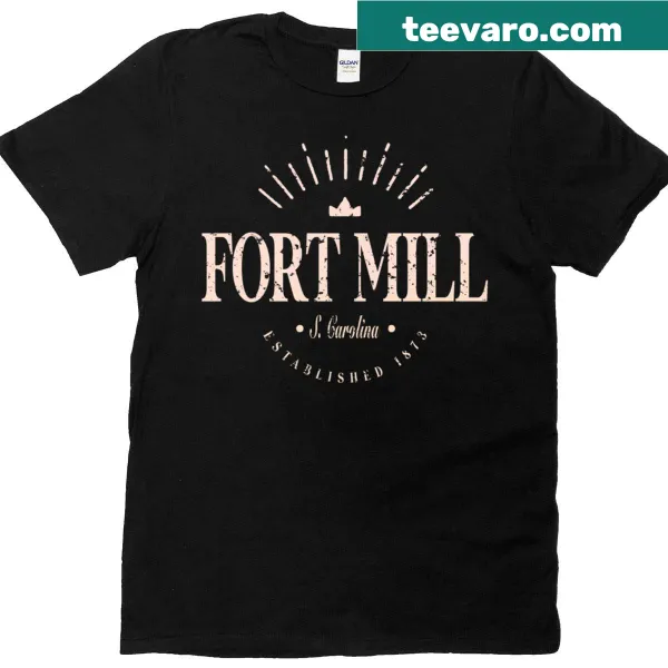 Stylish t-shirt design representing Fort Mill, South Carolina.