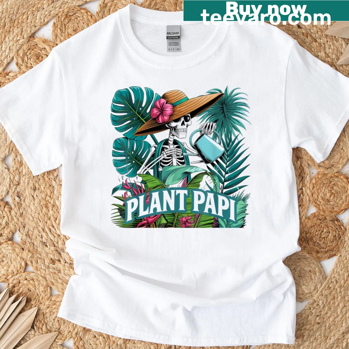 Plant Papi Halloween graphic tee for gardeners — on a men's t-shirt