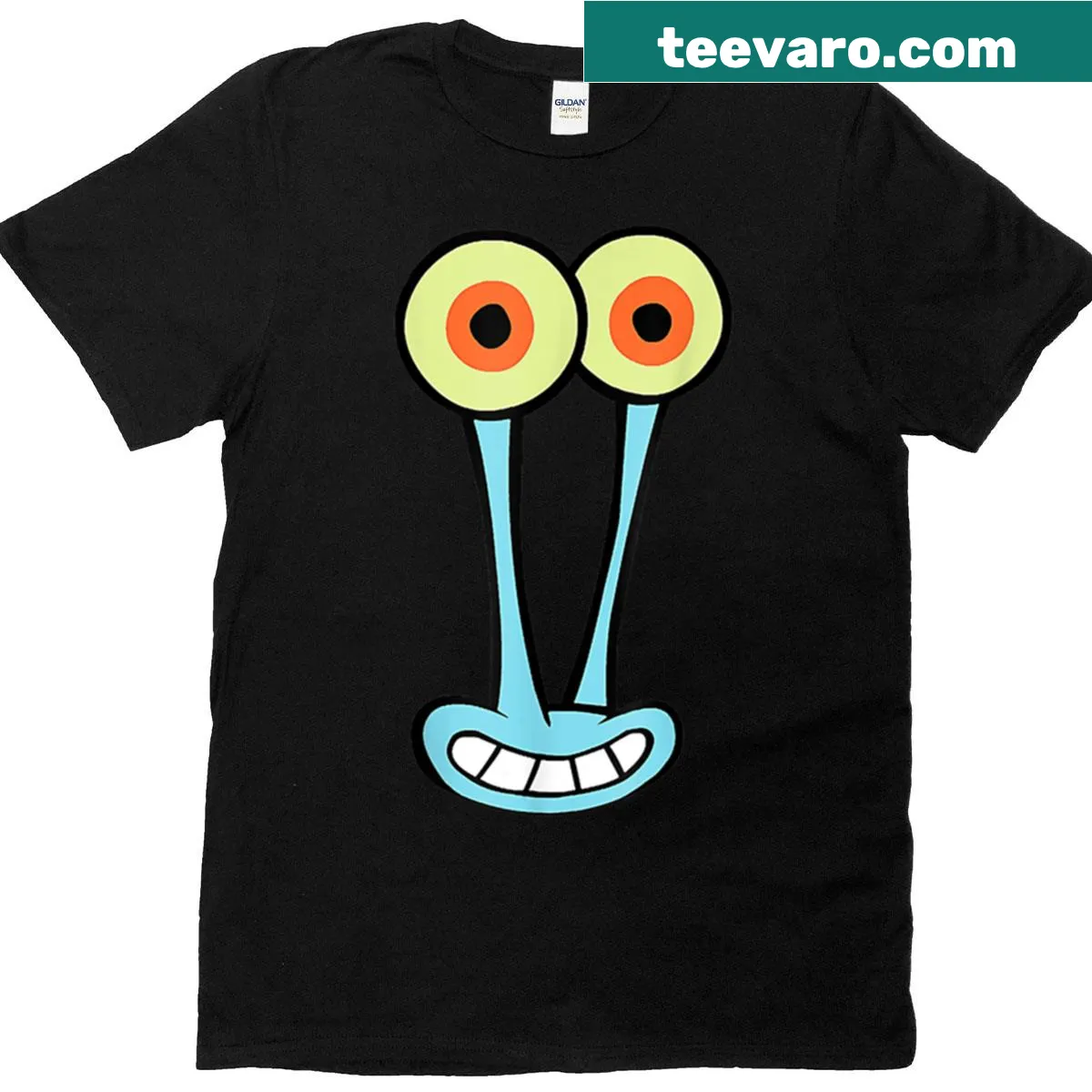 Funny Halloween t-shirt with cartoon snails in costumes — on a men's t-shirt