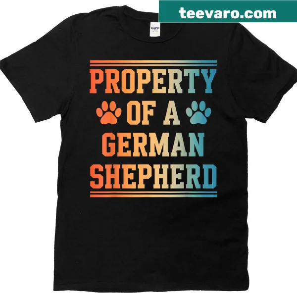 Illustration of a German Shepherd on T-shirt