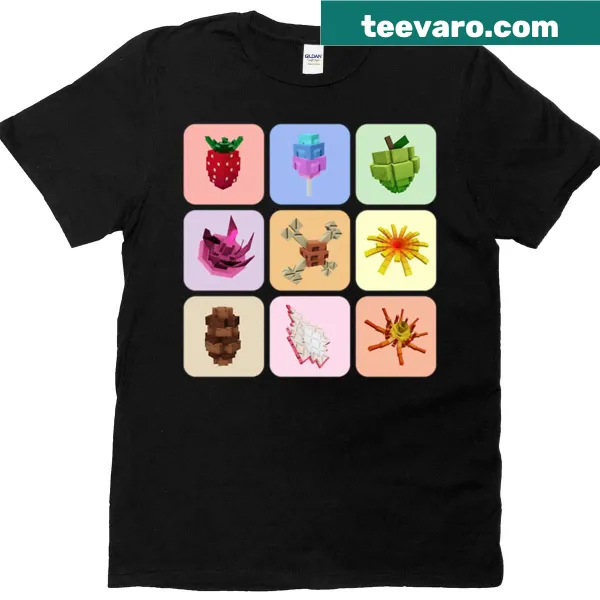 Illustration of garden crops on a cozy oversized t-shirt