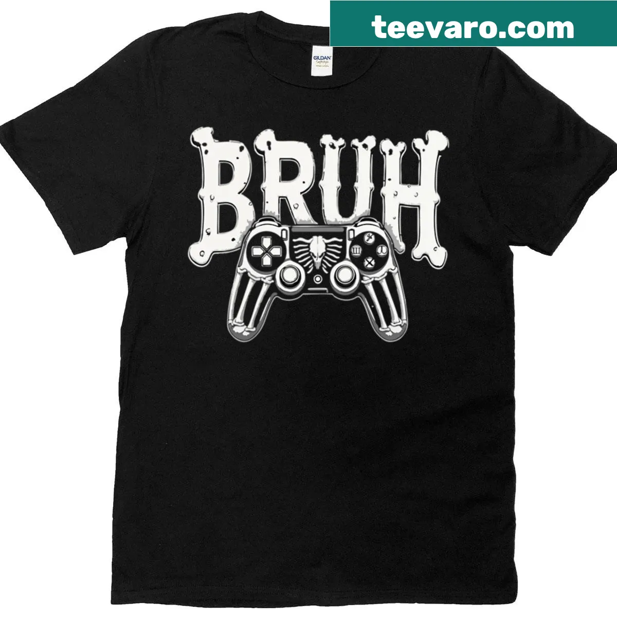 Skeleton gaming character Halloween t-shirt for boys — on a men's t-shirt