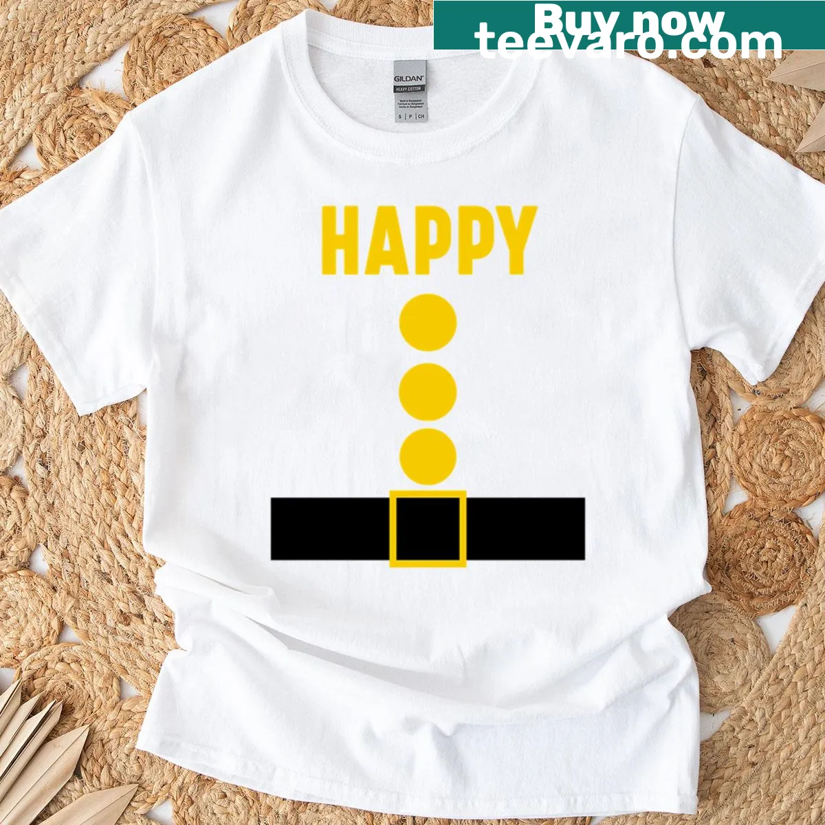 Cute dwarf graphic design on a Halloween t-shirt — on a men's t-shirt