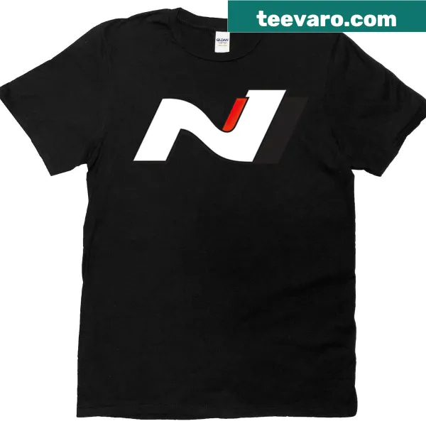 Hyundai N badge graphic on a t-shirt