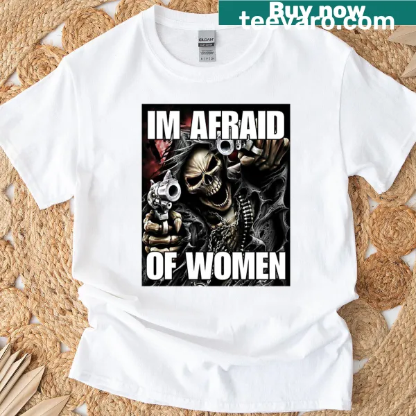 Humorous t-shirt with skull graphic and edgy text