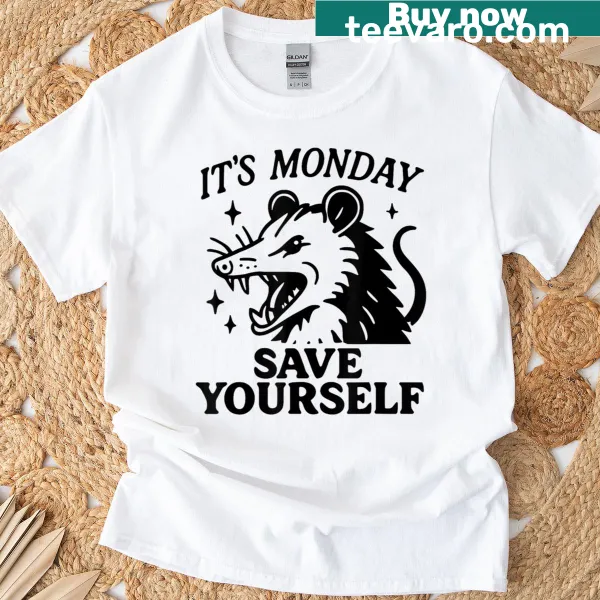 Funny T-shirt for moms about surviving Mondays
