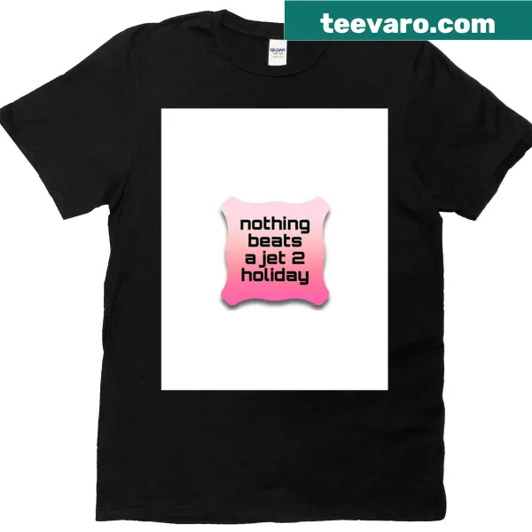 Travel-themed T-shirt featuring a graphic illustration of a jet