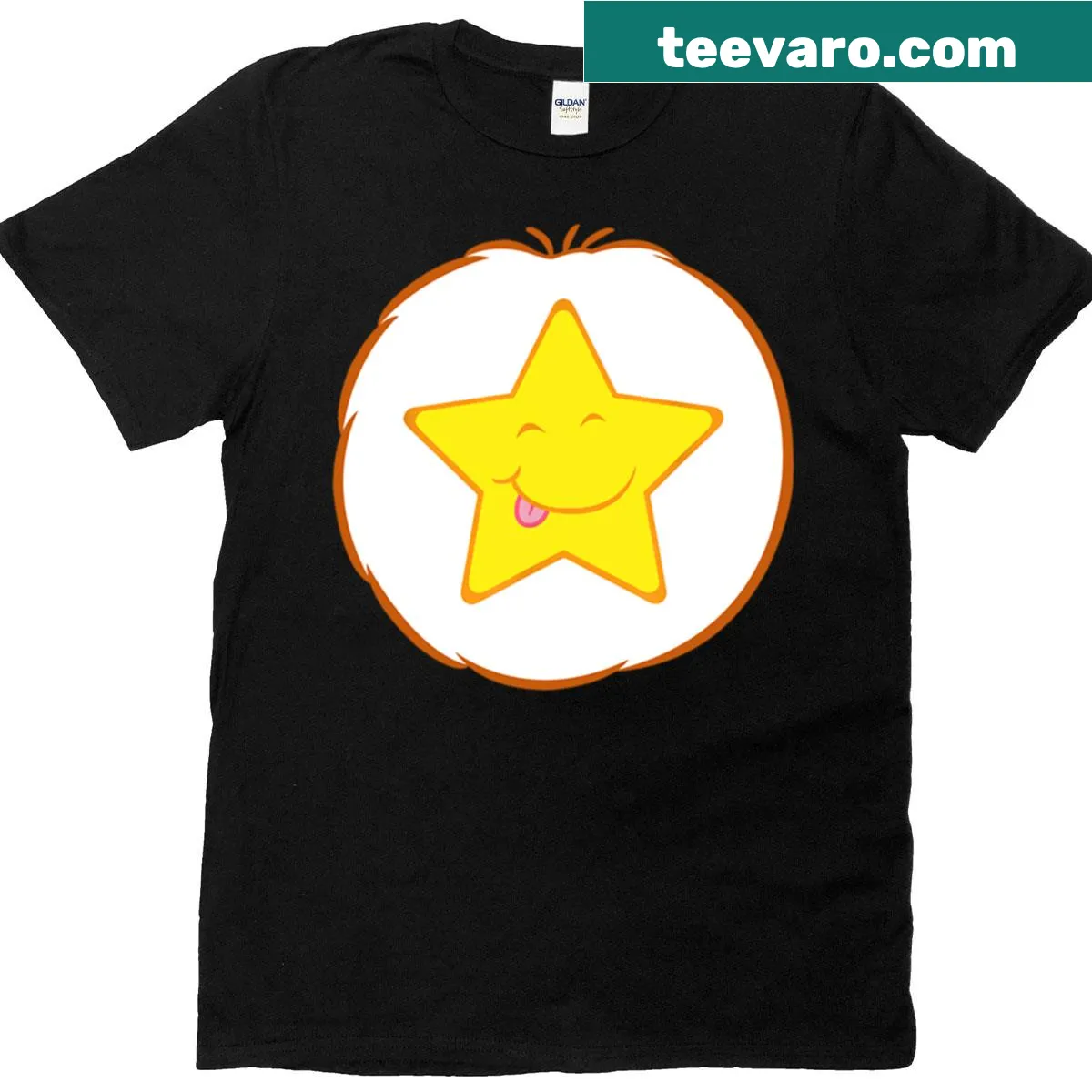 Cute bear in a Halloween costume graphic T-shirt — on a men's t-shirt