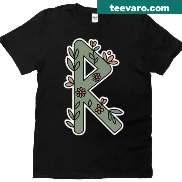 Graphic T-shirt featuring an intricate Life Rune design