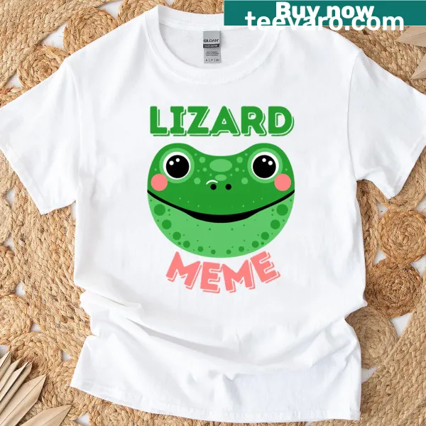 Playful typography design celebrating lizard memes, perfect for meme enthusiasts.