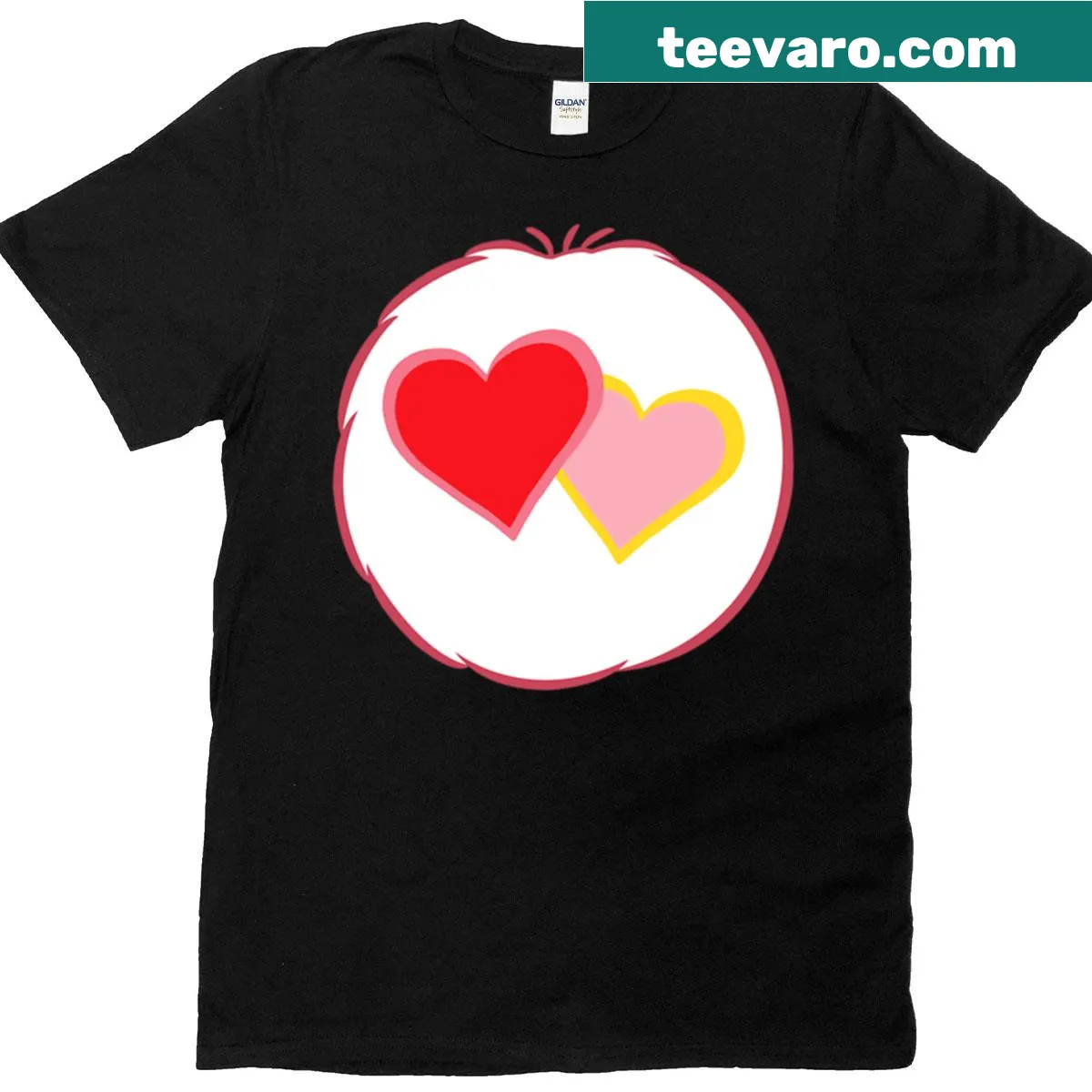 Adorable bear in a Halloween costume graphic T-shirt — on a men's t-shirt