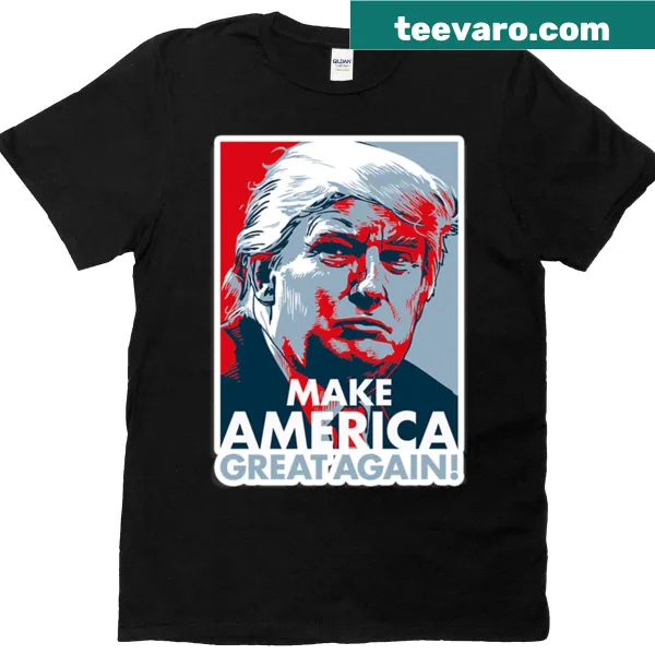 Patriotic t-shirt with Make America Great Again text