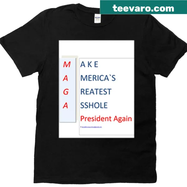 Provocative text graphic T-shirt about political humor