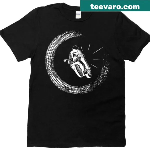 Funny motorcycle graphic T-shirt for men and women