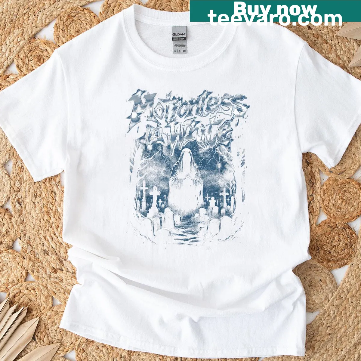 Official band merchandise t-shirt featuring bold 'Fear' graphic — on a men's t-shirt