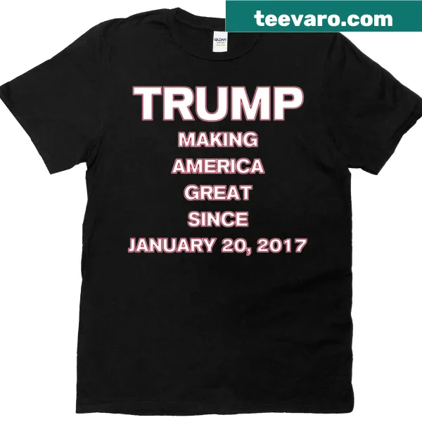 Inauguration 45th President Trump T-shirt with patriotic text