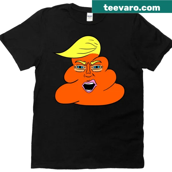 Humorous President Turd T-shirt illustration