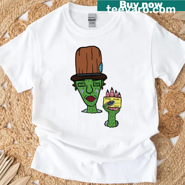 Inspirational t-shirt encouraging reading with a charming phrase