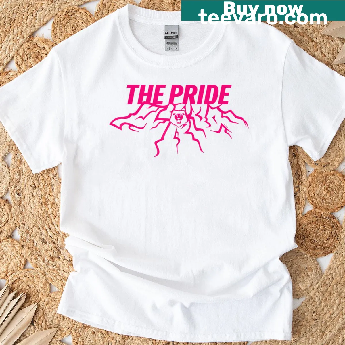 Officially licensed Saja Boys t-shirt featuring proud typography — on a men's t-shirt