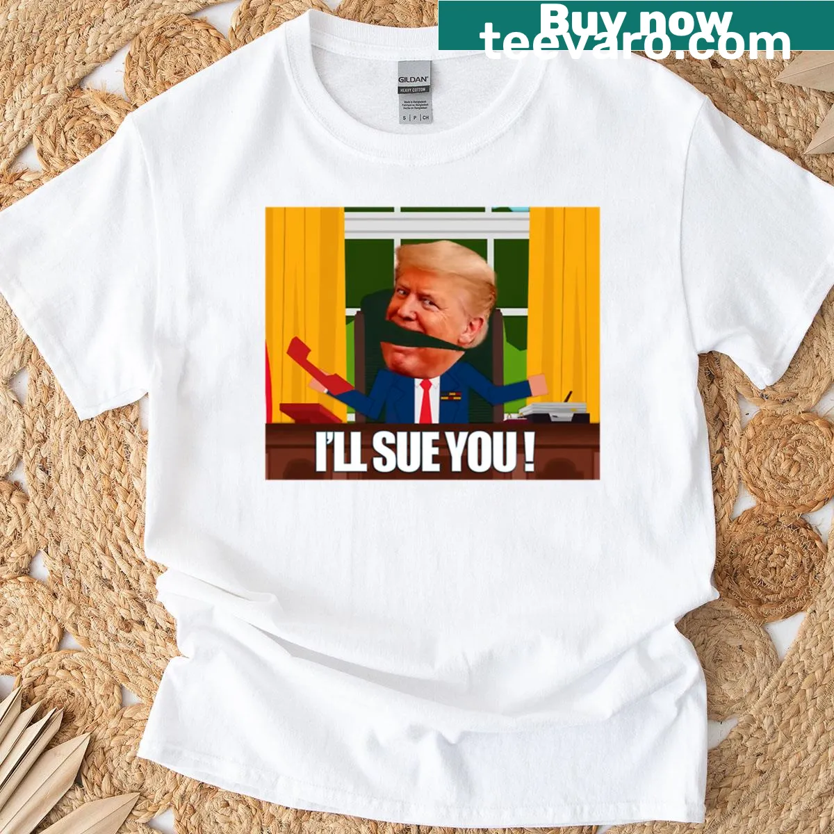 South Park t-shirt featuring a graphic referencing Donald Trump and a popular episode — on a men's t-shirt