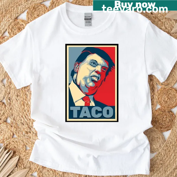 Taco Trumps t-shirt with bold typography declaring tacos superior