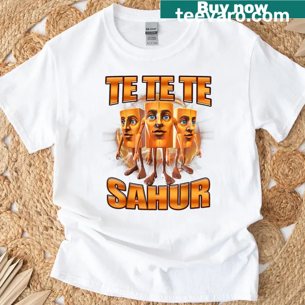 Funny Italian meme T-shirt with the phrase 'Te Te Te Sahur' for kids