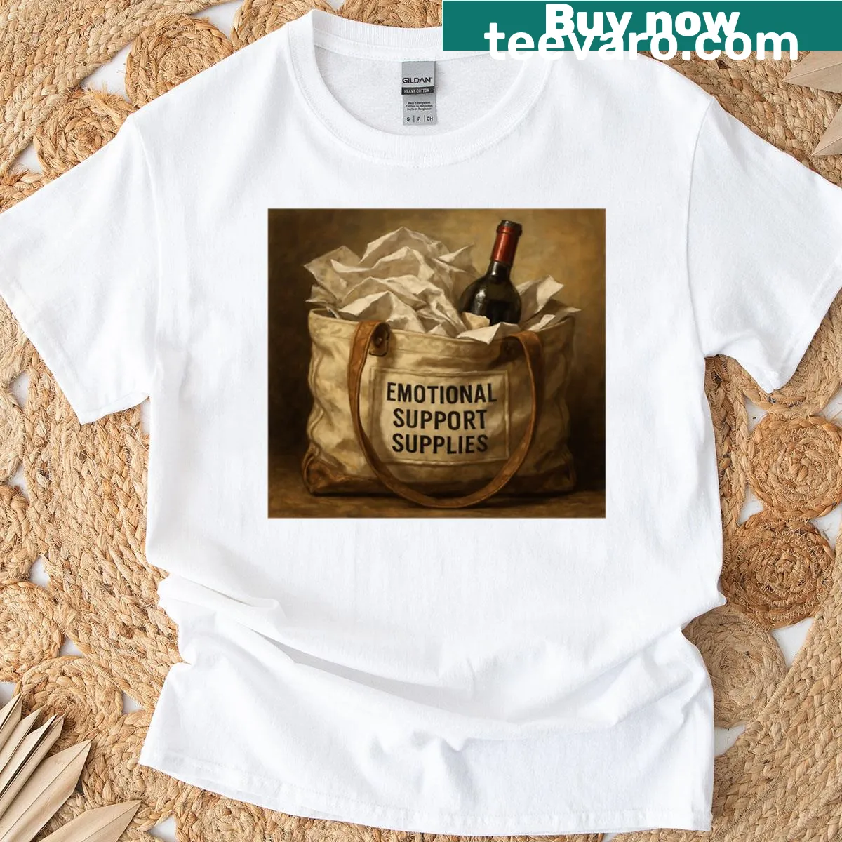 Humorous T-shirt for teachers featuring a triage kit graphic — on a men's t-shirt