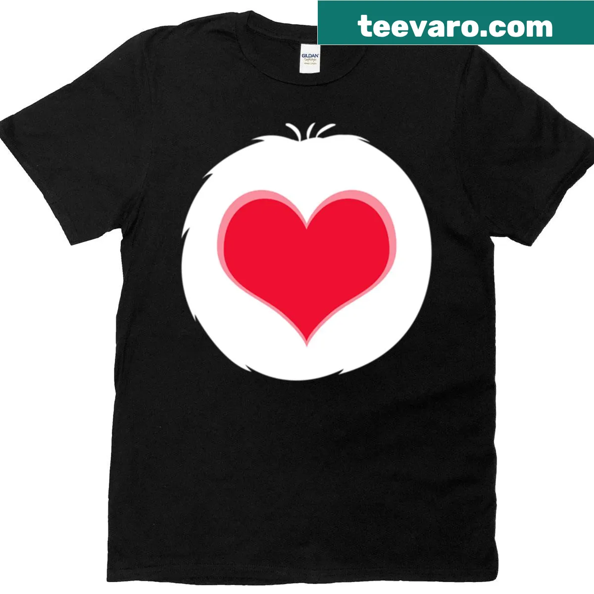T-shirt with a funny Tender Heart Bear Halloween graphic — on a men's t-shirt