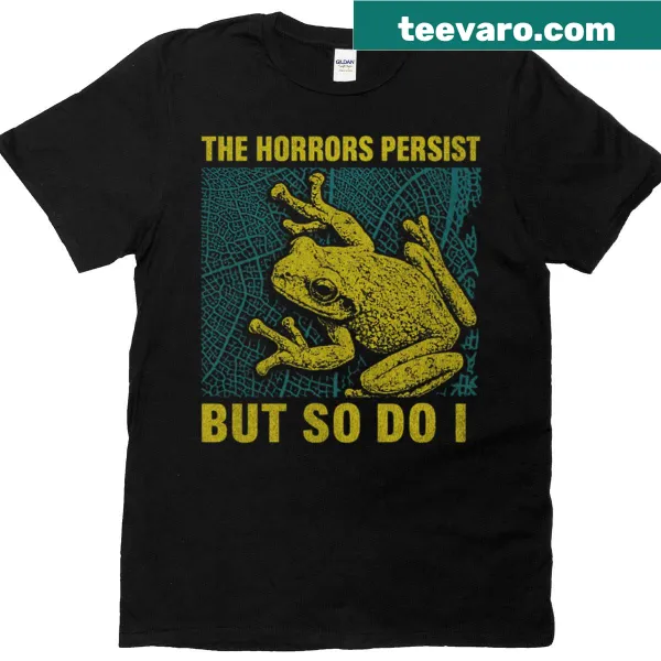 Typography statement T-shirt with the phrase about persistence.