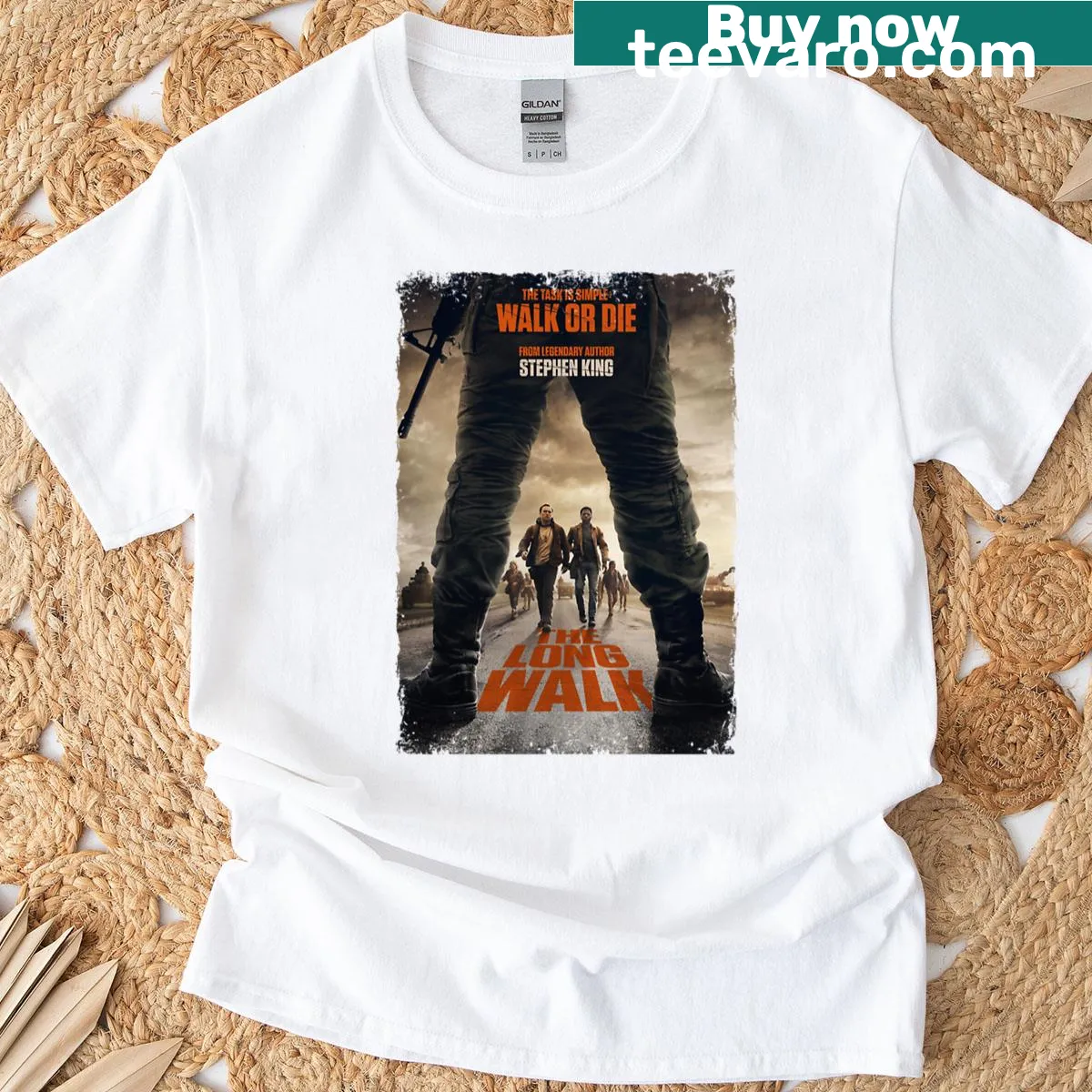 Illustrative T-shirt depicting the essence of travel and adventure — on a men's t-shirt