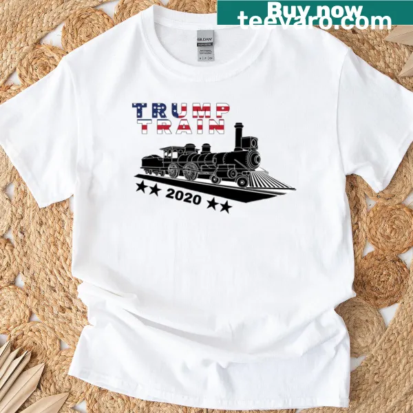 Oversized T-shirt with a fun design of the Trump Train
