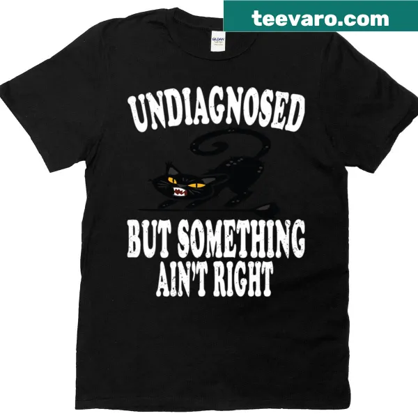 Funny T-shirt with cat quote and skull design for Halloween